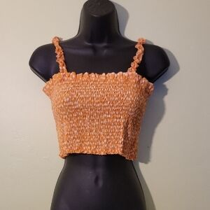 SHEIN Smocked Crop Top